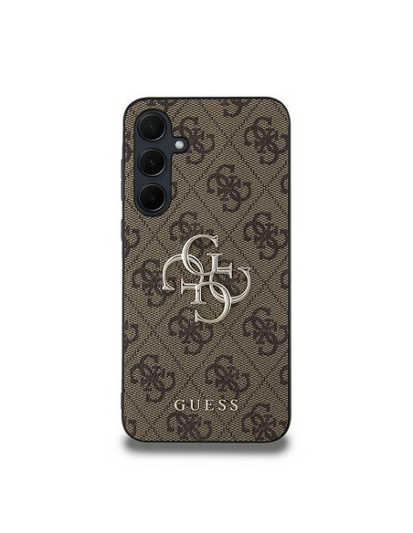 Coque GUESS pour SAMSUNG A35 GUHCSA354GMGBR (PU Big 4G Metal Logo) marron