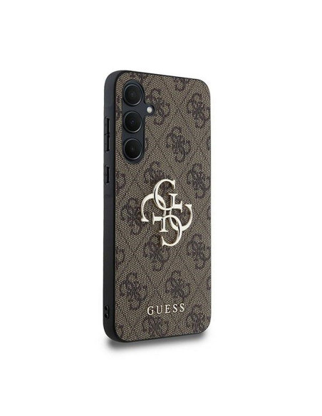 Coque GUESS pour SAMSUNG A35 GUHCSA354GMGBR (PU Big 4G Metal Logo) marron