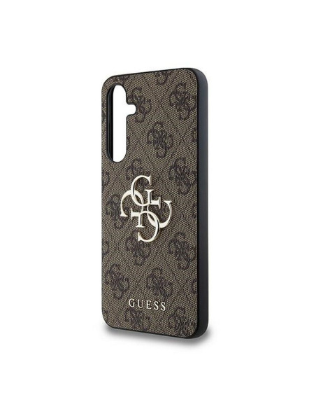 Coque GUESS pour SAMSUNG A35 GUHCSA354GMGBR (PU Big 4G Metal Logo) marron