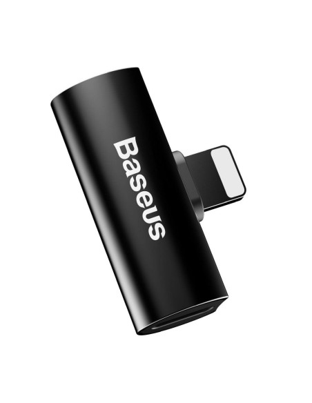 BASEUS adaptateur audio/HF d"for iPhonefor iPhone Lightning 8-pin vers 2x for iPhone Lightning 8-pin NOIR CAL46-01