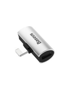 BASEUS adaptateur audio/HF d"for iPhonefor iPhone Lightning 8-pin vers 2x for iPhone Lightning 8-pin ARGENT - NOIR