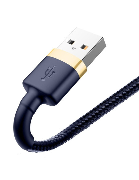 Câble USB BASEUS Cafule Lightning 1.5A 2 metres doré CALKLF-CV3