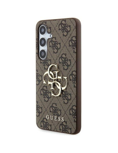 Coque GUESS pour SAMSUNG A55 GUHCSA554GMGBR (PU Big 4G Metal Logo) marron 2
