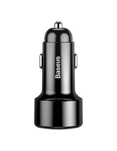 BASEUS Chargeur voiture MAGIC SERIES avec écran LCD USB + USB QC 45W noir CCMLC20C-03