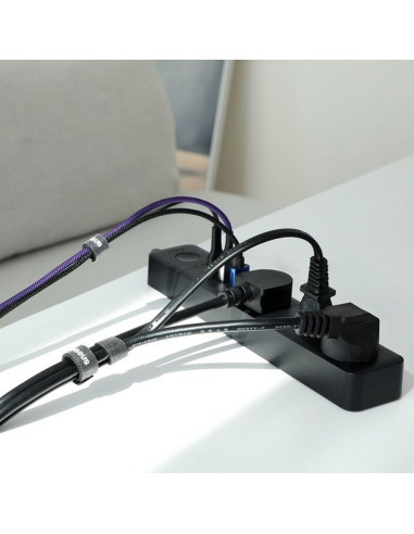 BASEUS Bande Velcro pour l'organisation des câbles ACMGT-E01 1 m noir