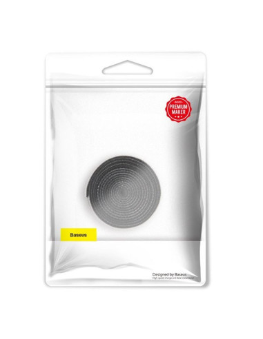 BASEUS Bande Velcro pour l'organisation des câbles ACMGT-E01 1 m noir