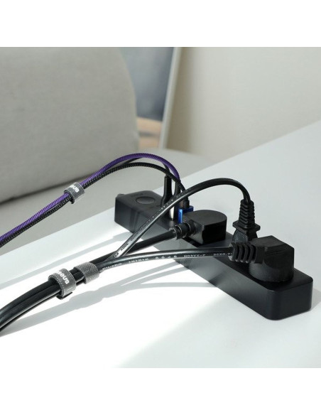 BASEUS Bande Velcro pour l'organisation des câbles ACMGT-F01 3 m noir