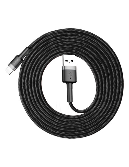 BASEUS câble USB Cafule pour iPhone Lightning 8-pin 2A 3 metres noir et or CALKLF-RV1