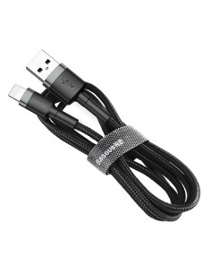 BASEUS câble USB Cafule pour iPhone Lightning 8-pin 2A 3 metres noir et or CALKLF-RV1 2