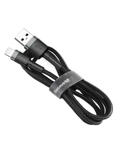 BASEUS câble USB Cafule pour iPhone Lightning 8-pin 2A 3 metres noir et or CALKLF-RV1