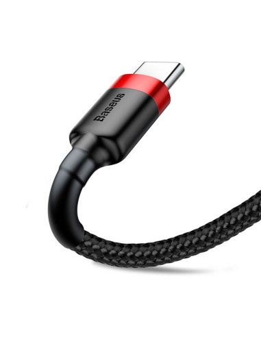 BASEUS Câble USB Cafule Type C 2A 3 metres ROUGE-NOIR CATKLF-U91