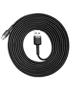 Câble BASEUS USB Cafule Micro 2.4A 3 metres gris-noir CAMKLF-HG1