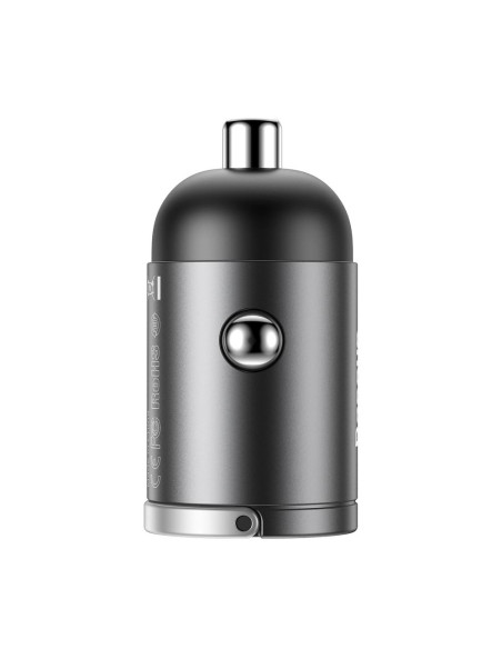 BASEUS chargeur voiture Type C PD30W Power Delivery Quick Charger QC4.0 Tiny Star gris VCHX-B0G