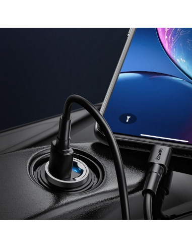 BASEUS chargeur voiture Type C PD30W Power Delivery Quick Charger QC4.0 Tiny Star gris VCHX-B0G