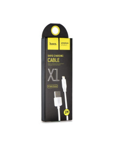 HOCO câble pour la transmission des données speed for iPhone Lightning 8-pin blanc (X1)