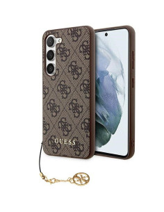 Coque GUESS pour SAMSUNG A55 GUHCSA55GF4GBR (PU 4G avec breloque) marron