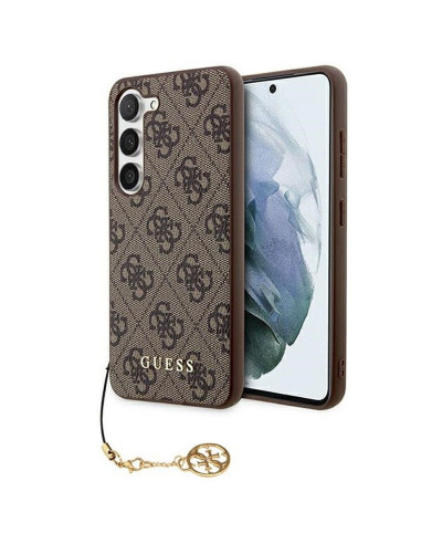 Coque GUESS pour SAMSUNG A55 GUHCSA55GF4GBR (PU 4G avec breloque) marron