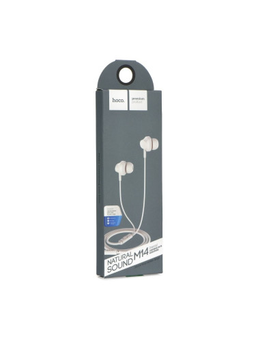 HOCO Kit HF / écouteurs intra-auriculaires jack 3,5mm blanc (M14)