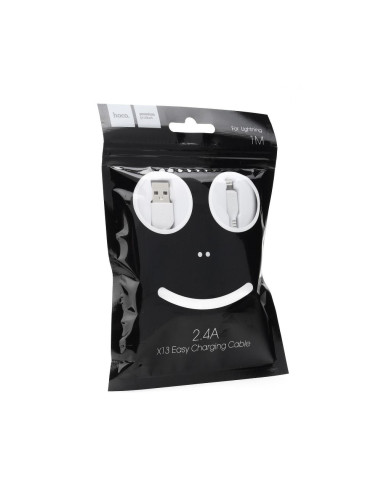 HOCO câble va avec for iPhone Lightning 8-pin X13 EASY 1 m blanc