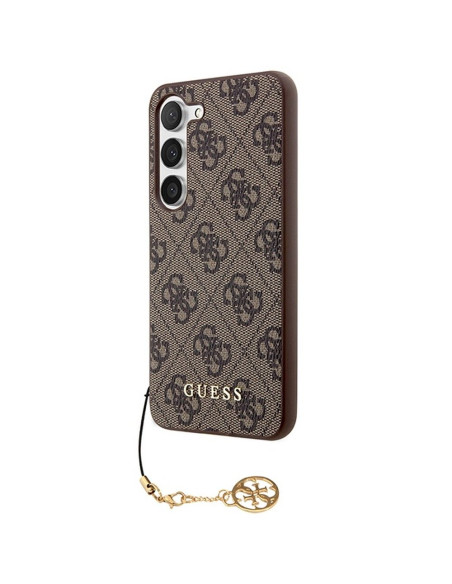 Coque GUESS pour SAMSUNG A55 GUHCSA55GF4GBR (PU 4G avec breloque) marron