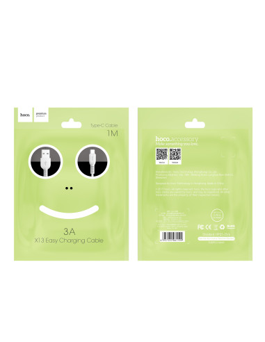 HOCO câble Type C X13 EASY noir 1m