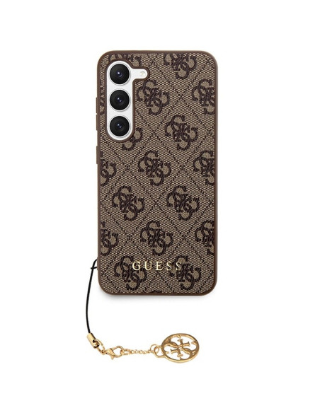 Coque GUESS pour SAMSUNG A55 GUHCSA55GF4GBR (PU 4G avec breloque) marron