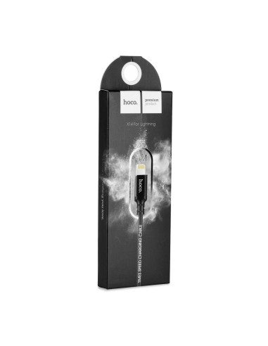 HOCO câble pour la transmission des données speed for iPhone Lightning 8-pin NOIR (X14)