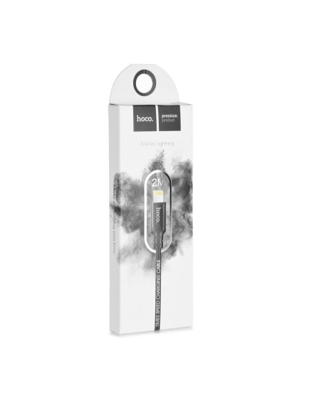 HOCO câble pour la transmission des données speed for iPhone Lightning 8-pin NOIR 2m (X14)