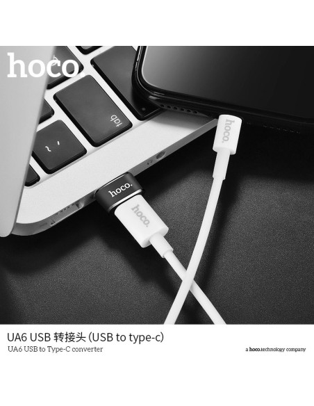 HOCO adaptateur OTG USB to Type C UA6 noir