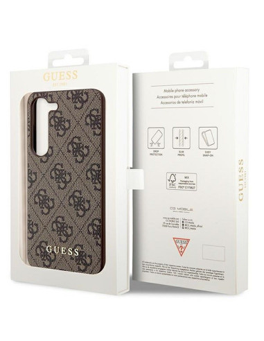 Coque GUESS pour SAMSUNG A55 GUHCSA55GF4GBR (PU 4G avec breloque) marron