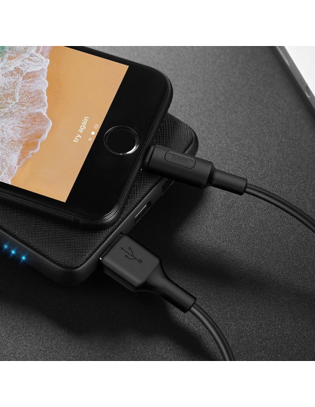HOCO câble SOARER Lightning 8-pin X25 NOIR