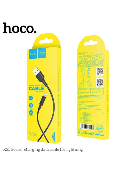 HOCO câble SOARER Lightning 8-pin X25 NOIR