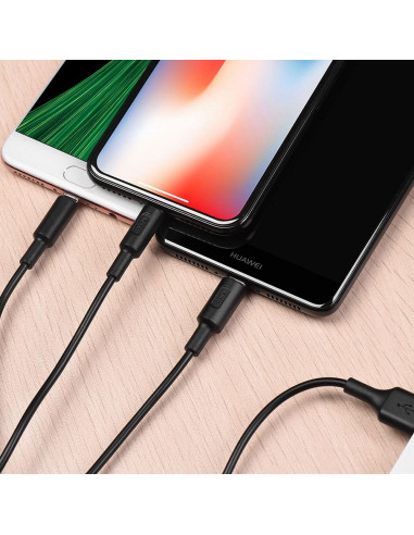 HOCO cable USB cable Soarer 3en1 ( iPhone Lightning 8-pin+Micro+Type C) X25 1m noir