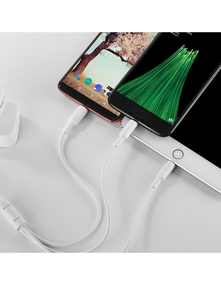 HOCO cable USB cable Soarer 3en1 ( iPhone Lightning 8-pin+Micro+Type C) X25 1m noir
