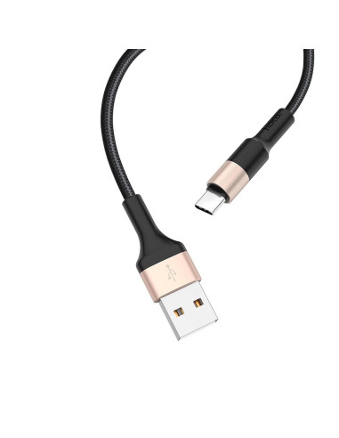 HOCO cable USB Xpress Type C X26 noir-or