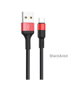 HOCO cable USB Xpress Type C X26 noir-rouge