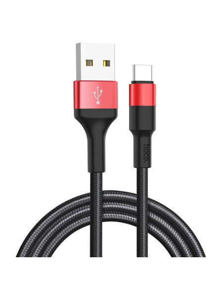 HOCO cable USB Xpress Type C X26 noir-rouge