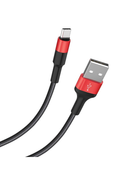 HOCO cable USB Xpress Type C X26 noir-rouge