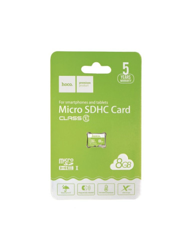 HOCO carte mémoire microSD TF High Speed Memory 8GO Class 10