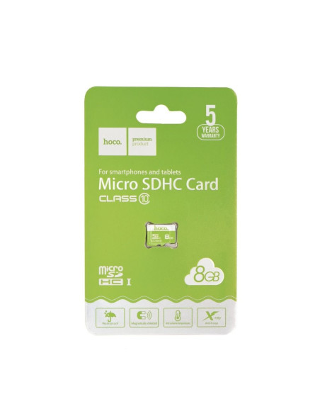 HOCO carte mémoire microSD TF High Speed Memory 8GO Class 10