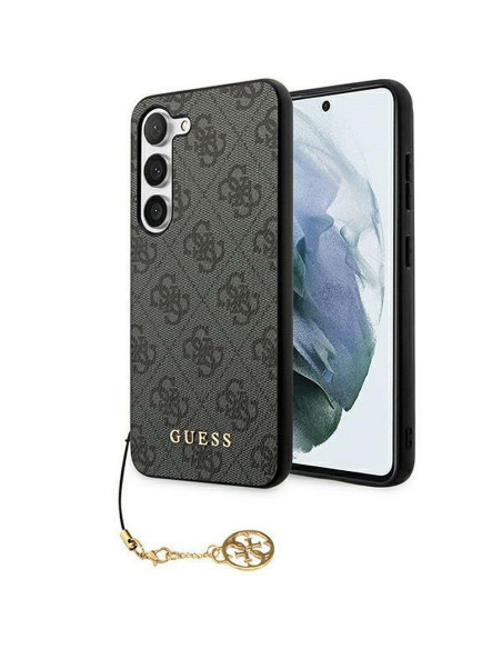 GUESS Coque pour SAMSUNG A55 GUHCSA55GF4GGR (PU 4G avec breloque) noir