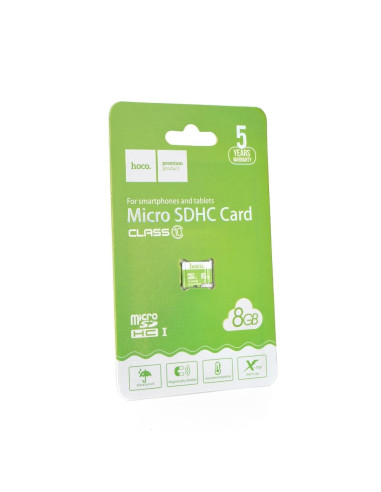 HOCO carte mémoire microSD TF High Speed Memory 8GO Class 10