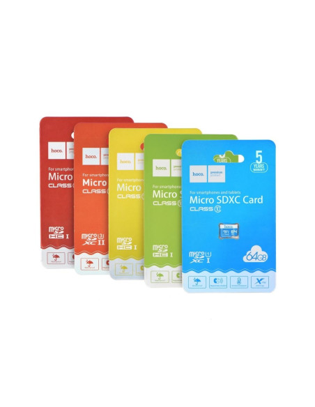 HOCO carte mémoire microSD TF High Speed Memory 8GO Class 10