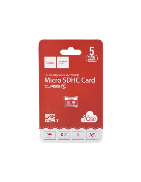 HOCO carte mémoire microSD TF High Speed Memory 16GO Class 10