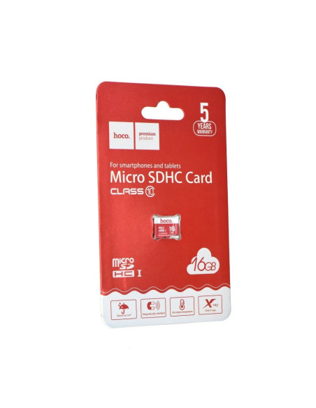 HOCO carte mémoire microSD TF High Speed Memory 16GO Class 10