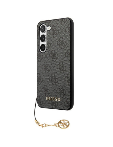 GUESS Coque pour SAMSUNG A55 GUHCSA55GF4GGR (PU 4G avec breloque) noir