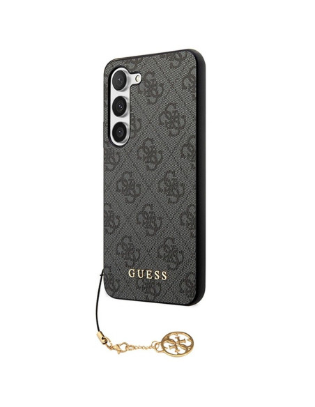 GUESS Coque pour SAMSUNG A55 GUHCSA55GF4GGR (PU 4G avec breloque) noir