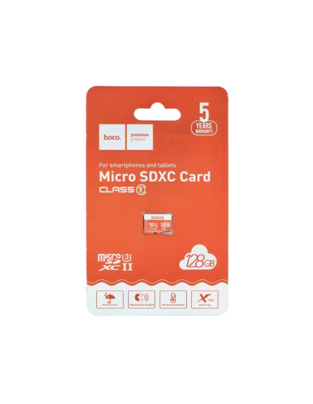 HOCO carte mémoire microSD TF High Speed Memory 128GO Class 10