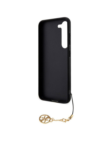 GUESS Coque pour SAMSUNG A55 GUHCSA55GF4GGR (PU 4G avec breloque) noir