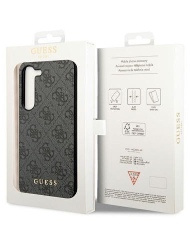GUESS Coque pour SAMSUNG A55 GUHCSA55GF4GGR (PU 4G avec breloque) noir